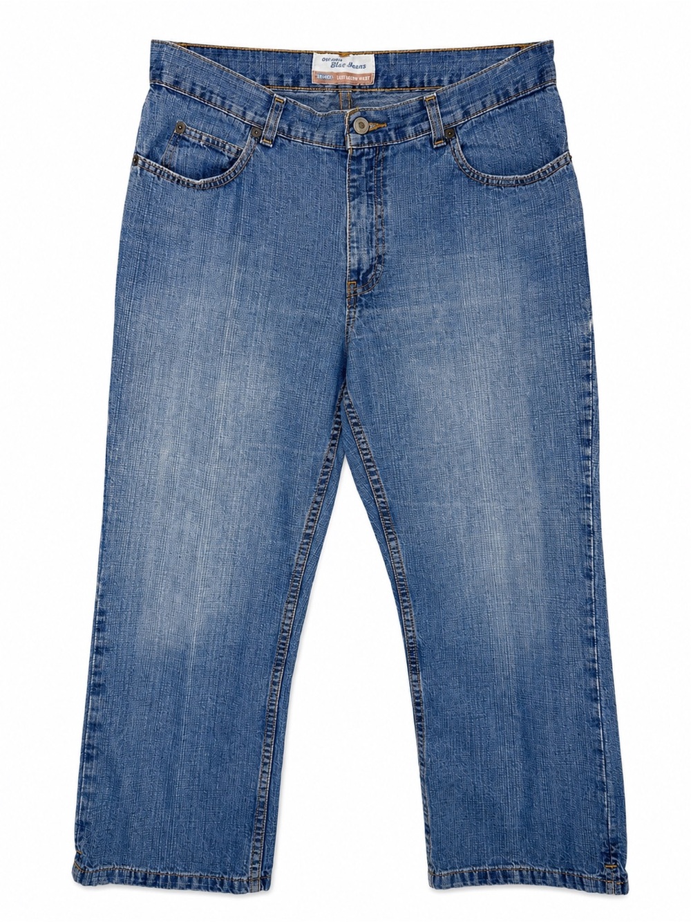 Old Navy Women’s Bootcut Capri Jeans Size 10 Medium Wash 100% Cotton